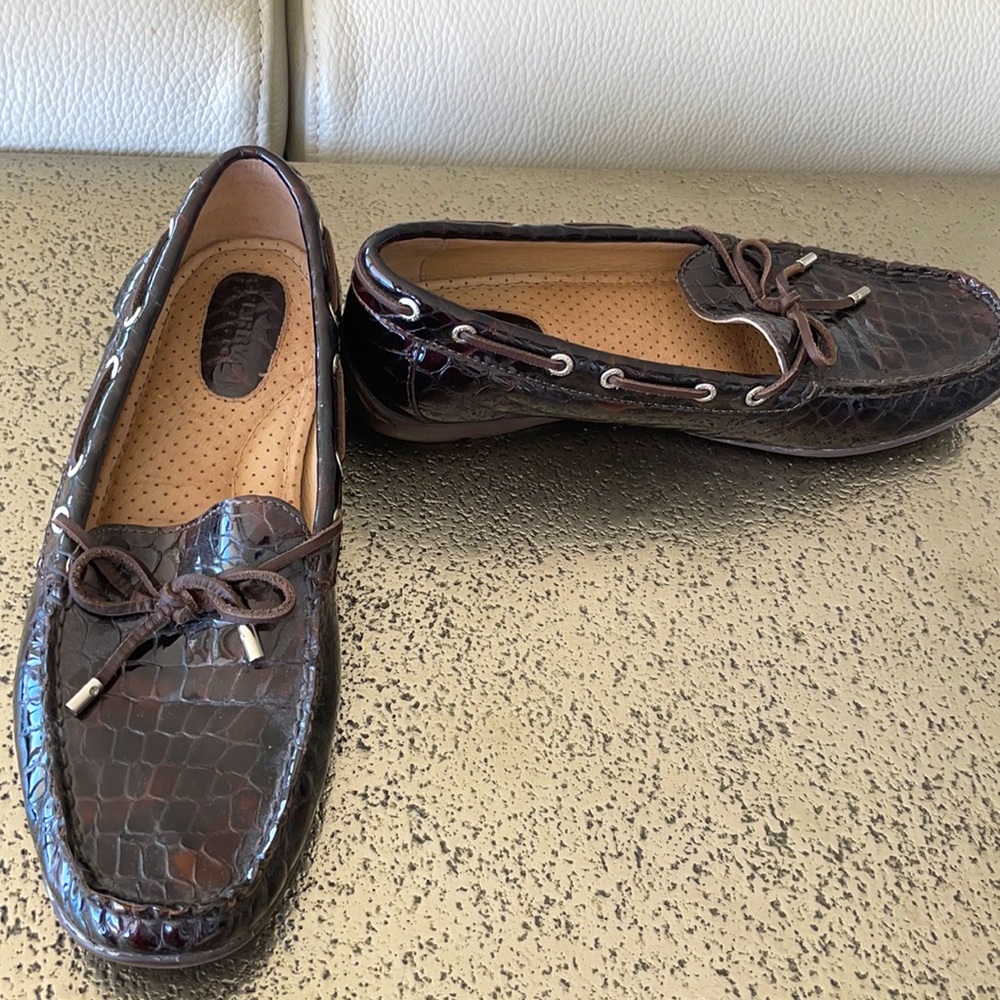 SPERRY TOP SIDERS SHINY BROWN